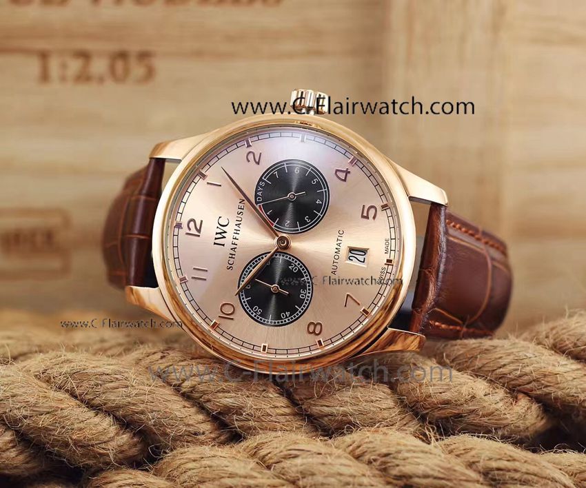 Fake IWC Portuguese Watch Rose Gold 7 Days Power Reserve Fake IWC Portuguese Watch Rose Gold 7 Days Power Reserve
